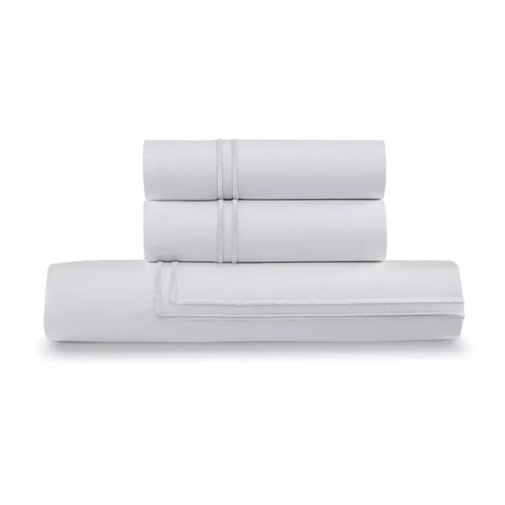 Ella Jayne Embroidered Cotton Percale 3-Pc Full/Queen Duvet Set - Picture 2 of 7